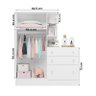 Guarda-Roupa Infantil com Cômoda Doce Sonho 2 Portas 3 Gavetas - Qmovi - 3
