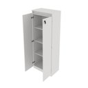 Ver imagem 5 de Armário Multiuso 60cm com 3 Prateleiras 2 Portas e Chave Am Branco