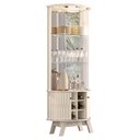 Ver imagem 3 de Aparador para Sala Buffet Mônaco e Cristaleira Marina Calacata Off White – Madetec