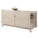 Ver imagem 4 de Aparador para Sala Buffet Mônaco e Cristaleira Marina Calacata Off White – Madetec