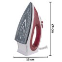 Ver imagem 2 de Ferro de Passar Roupa a Vapor a Seco Base Cerâmica Antiaderente Cabo Giratório Agratto Bravo Fc