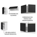 Ver imagem 5 de Armário de Cozinha Completa 240cm Branco/Preto Glamy Madesa 10