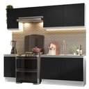 Ver imagem 3 de Armário de Cozinha Completa 240cm Branco/Preto Glamy Madesa 10