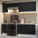 Ver imagem 1 de Armário de Cozinha Completa 240cm Branco/Preto Glamy Madesa 10