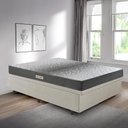Ver imagem 7 de Cama Baú Casal 138x188 Courino Linho Areia com Dual Firm Espuma Ecoflex