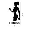 Adesivo de Parede Fitness Mod01:36 X 70 Cm - 2
