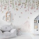 Ver imagem 1 de Papel de Parede Adesivo Jardim Suspenso Aquarela 140 Altura X 250 Largura