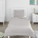 Ver imagem 2 de Capa Duvet Percal para Edredom Solteiro 180x240cm c/ Zíper- Bege + Fronha FASTLAR Capa Duvet Solteir