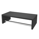 Ver imagem 1 de Kit 3 Peças Cabideiro de Parede Arara Organizador Roupas Preto Mdf