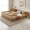 Ver imagem 1 de Cama Montessoriana com Colchão Queen Madeira Maciça Repleta