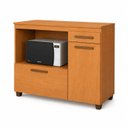 Ver imagem 2 de Balcão para Cozinha Tampo MDF 2 Portas 1 Gaveta com Nicho Micro-Ondas Cronos Espresso Móveis