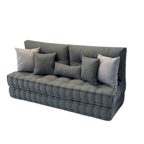 Futon Turco Duplo Cinza + Acessorios