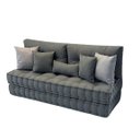 Ver imagem 1 de Futon Turco Duplo Cinza + Acessorios