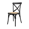 Cadeira Paris Assento Rattan Cx 4 Preto - 3
