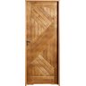Kit Porta de Madeira Diagonal Padrão Imbuia 210 X 82 Direita Linha Uni - 1