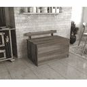 Ver imagem 2 de Baú Multiuso Caixa de Lenha Grande Armazenamento com Assento - Naturale