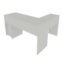 Ver imagem 5 de Mesa de Canto com 2 Gavetas para Escritório Me4129 Branco