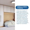 Ver imagem 6 de Modulo Aéreo 2 Portas 100cm x 73cm Canelado Marrom/Angelin|Blanc