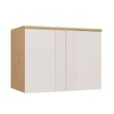 Ver imagem 1 de Modulo Aéreo 2 Portas 100cm x 73cm Canelado Marrom/Angelin|Blanc