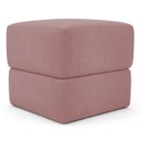 Ver imagem 3 de Kit 2 Puffs Decorativos Aloy Bouclé Premium Assento Extra para Sala Quarto Design Moderno Rose