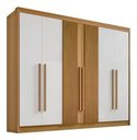 Ver imagem 1 de Guarda Roupa Casal Athos Ripado Cinamomo Off White Ddoro