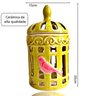 Enfeite Gaiola Decorativa em Cerâmica Passarinho Verde 26cm Tiger Gifts - 2