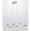 Ver imagem 1 de Pendente Moderno Espiral Dourado 90cm Led 36w 3000k Bivolt 14550-pl