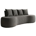 Ver imagem 1 de Sofa 3 Lugares Organico Ibiza 210 Cm Boucle Carbon Vazzano