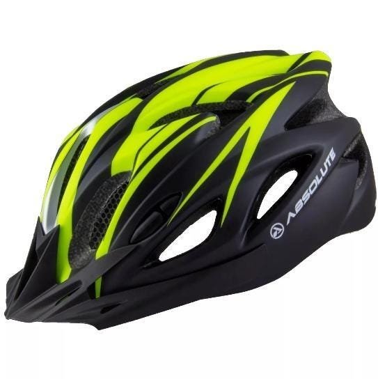 Capacete Absolute Nero Led Wt012 Preto E Neon M - 1