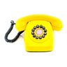 Telefone Vintage Amarelo Estilo Antigo Todas As Linhas - 1