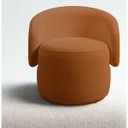 Ver imagem 2 de Poltrona Orgânica Redonda para Sala Recepção Liz Confortável Elegante Bouclê