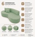 Ver imagem 4 de Sofá Luxuoso Modular Sala de Estar 200cm Vonetta