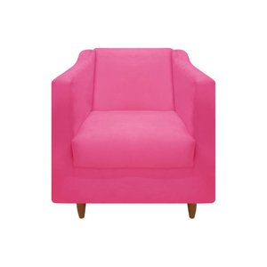 Poltrona Titânio Suede Pink