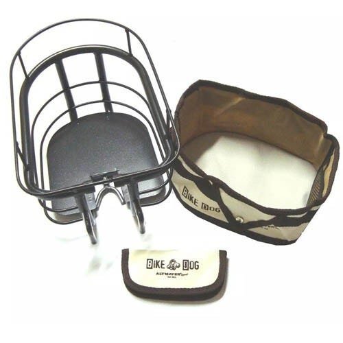 Bike Dog cesta de guidão Altmayer AL-59 Bege/Marrom - 3