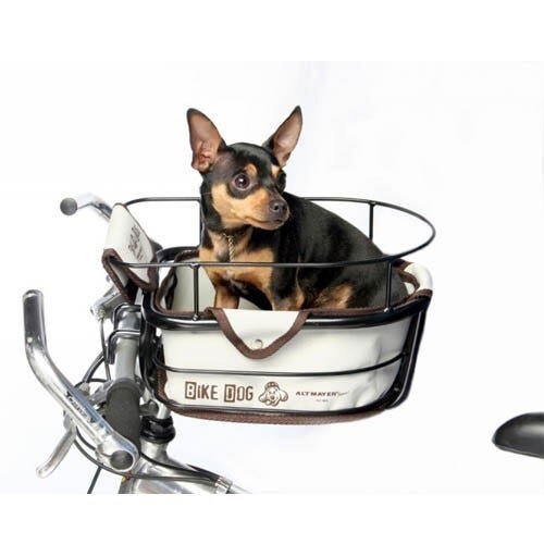 Bike Dog cesta de guidão Altmayer AL-59 Bege/Marrom - 1