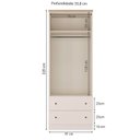 Ver imagem 5 de Quarto de Bebê com Berço, Colchão, Cômoda e Guarda-Roupa Baby Ananda Casatema MadeiraOriginals Bege