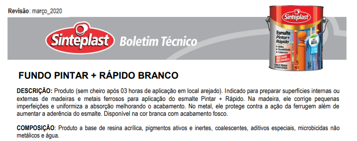 Fundo Universal Antif Base Água Pintar+Rápido 3,6Lt - Branco - 3