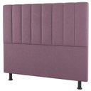 Ver imagem 2 de Kit Cabeceira E Baú Cama Box Solteiro Cora 90Cm Suede Rosé