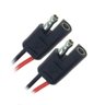 Conector EVUS 35/Z 2 Vias com Fio 1MM Preto MACHO/ Femea C-039 - 1