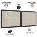 Ver imagem 5 de Cabeceira Casal Queen 160cm e 2 Mesas Laterais 2 Gavetas Industrial Indy A03 Nero - Lyam Decor