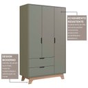 Ver imagem 6 de Guarda-roupa Infantil 3 Portas e 2 Gavetas 100% Mdf Alice