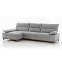 Ver imagem 2 de Estofados Blumenau 3 Lugares Chaise Boucle Cinza