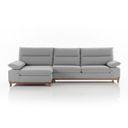 Ver imagem 4 de Estofados Blumenau 3 Lugares Chaise Boucle Cinza