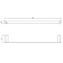 Ver imagem 2 de Porta Toalha Duplo 60cm Deca Versa Matte