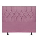 Ver imagem 2 de Cabeceira Estofada Istambul Capitonê 160cm Queen Size Box Quarto Suede Rosa Bebê - Gat Magazine