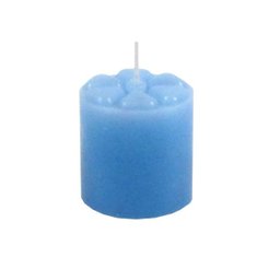 Vela Noturna 12 unidades 13 h Azul 5x5cm Decoração Casa - 1