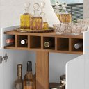 Ver imagem 7 de Barzinho Com 2 Portas e Adega Para Sala de Jantar 50522 Branco Cedro DCASA
