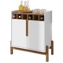 Ver imagem 1 de Barzinho Com 2 Portas e Adega Para Sala de Jantar 50522 Branco Cedro DCASA