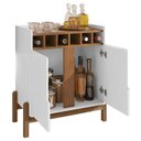 Ver imagem 5 de Barzinho Com 2 Portas e Adega Para Sala de Jantar 50522 Branco Cedro DCASA