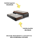 Ver mais imagens de Bicama Box para Dois Colchões Viúvo 120x203 Suede